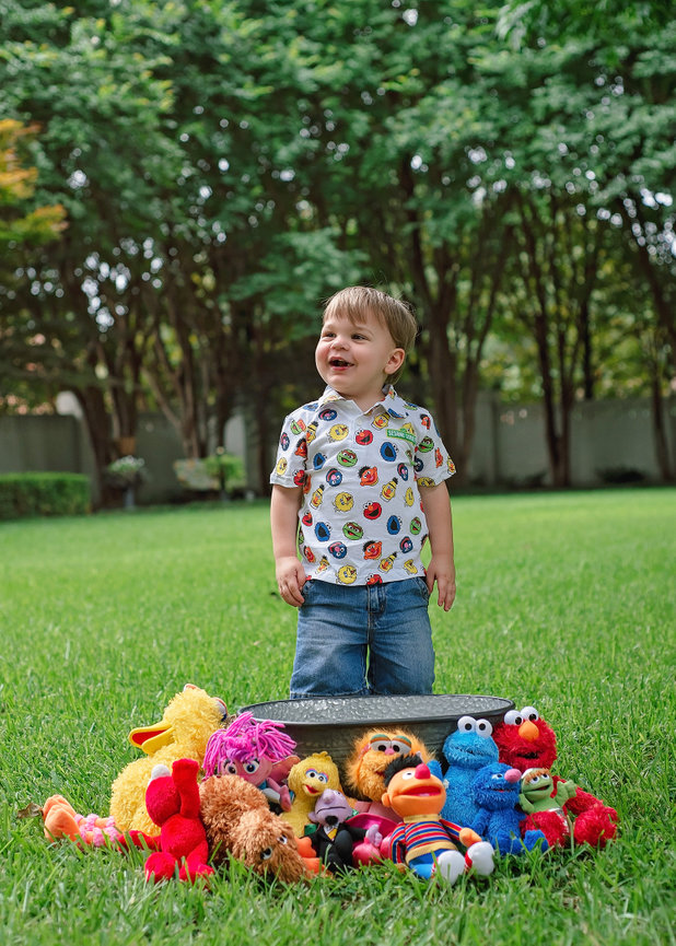 Highland Park Boy Sesame Street 2nd birthday Boy Girl Baptism Gown American Flag