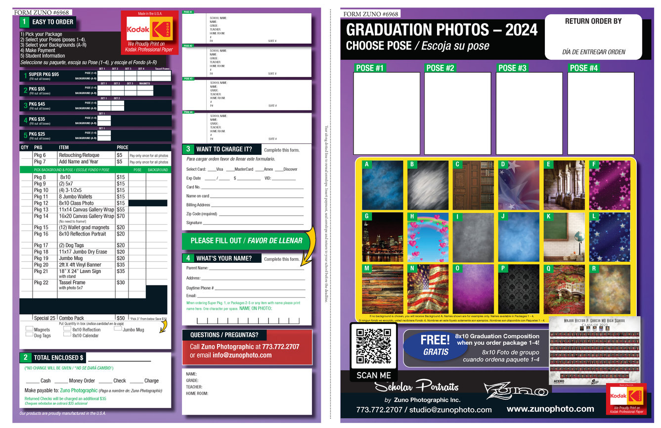 2024 Graduation Order Form