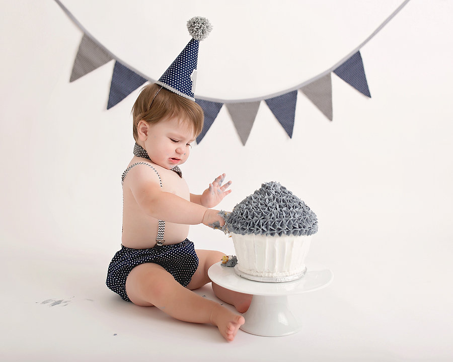 Smash Cake Photography Los Angeles - Baby H