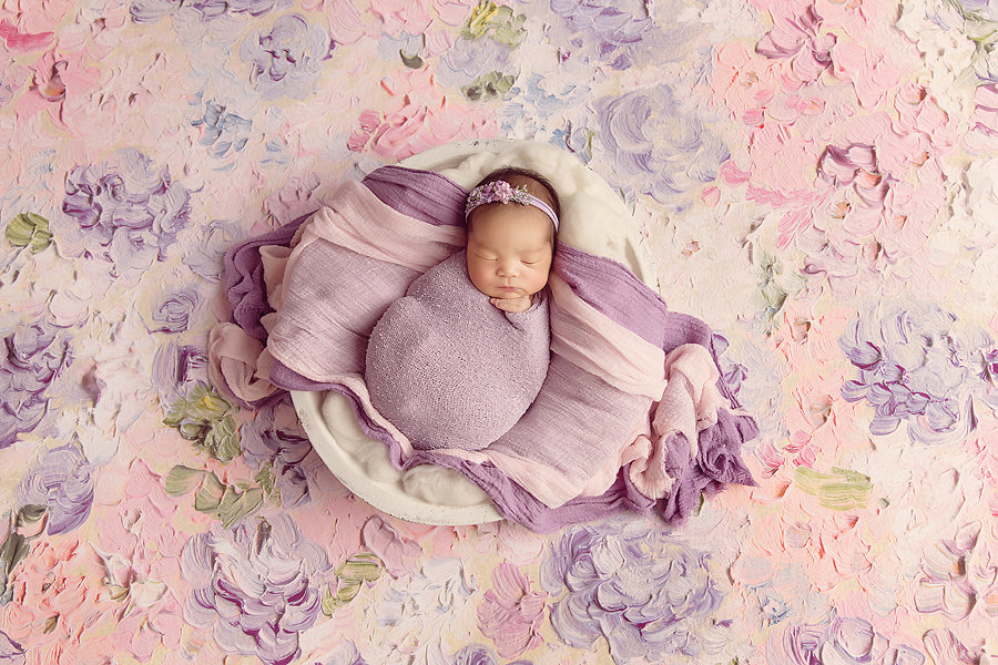 Spring Newborn Photoshoot in Los Angeles by Maxine Evans