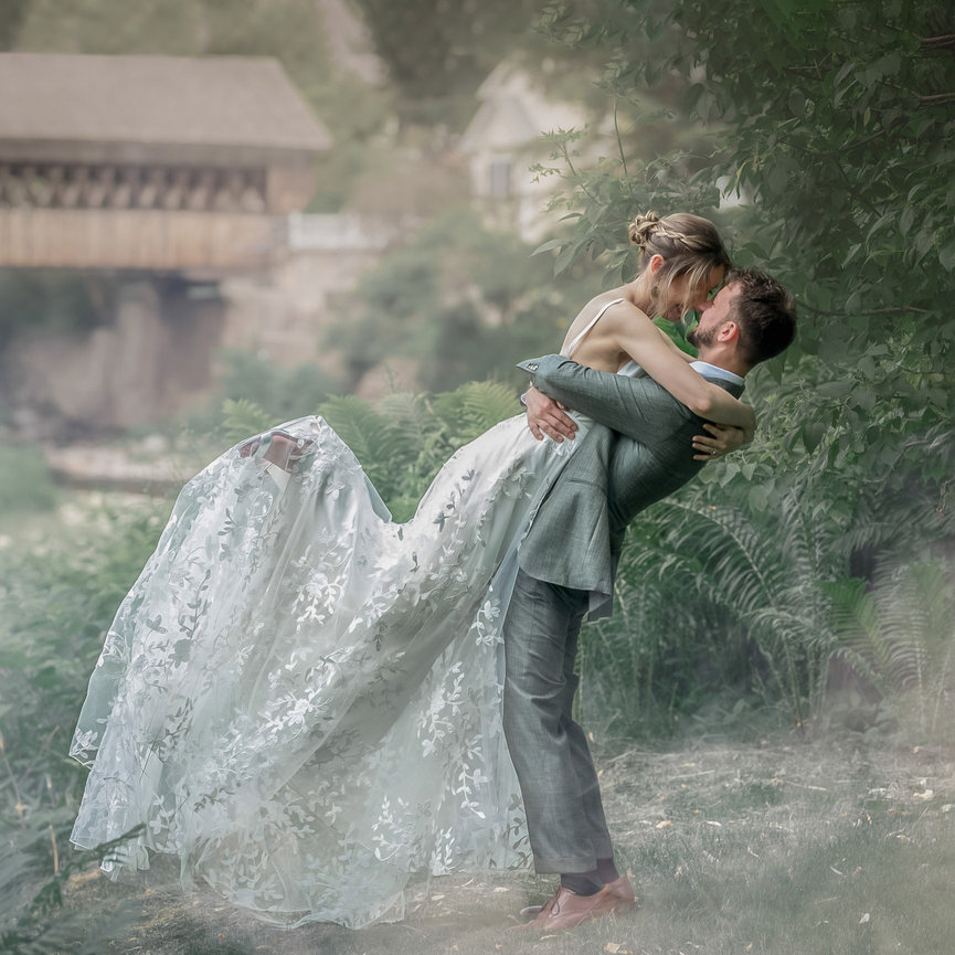 Fun, Adventure Engagement Session at Saint Gaudens National Park