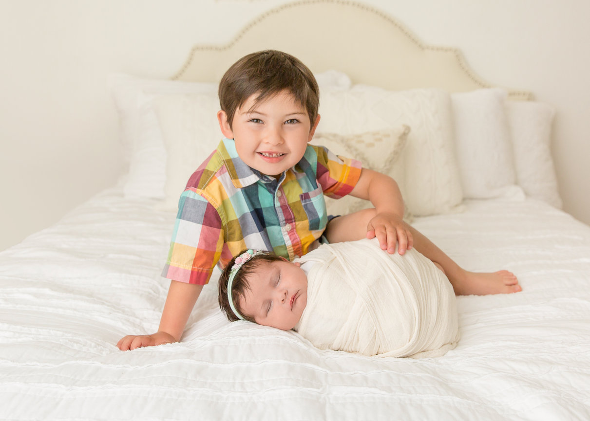 The C Family: Black & White Family Session in Our Austin Studio
