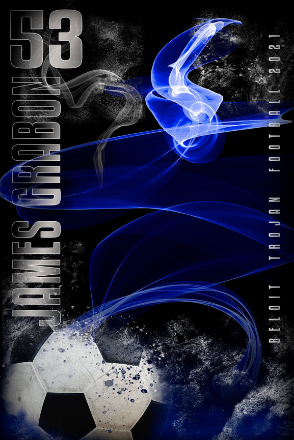 Vertical Personalized Background Soccer