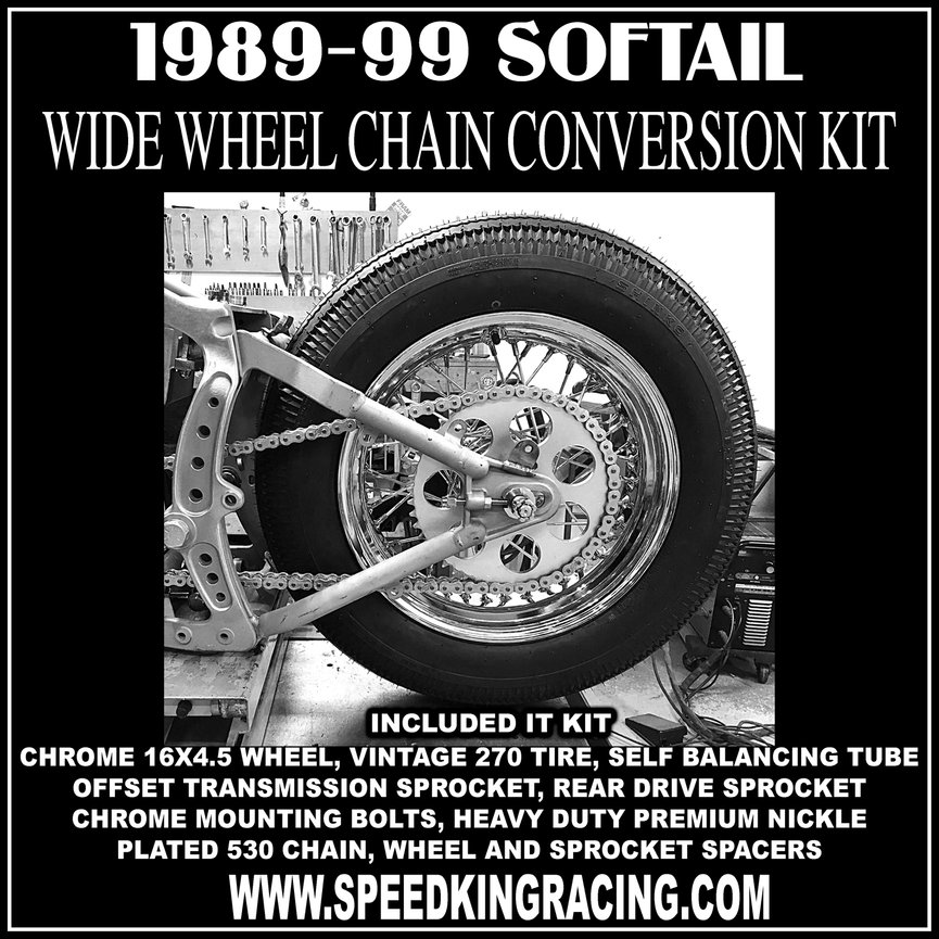 WIDE WHEEL CHAIN CONVERSION