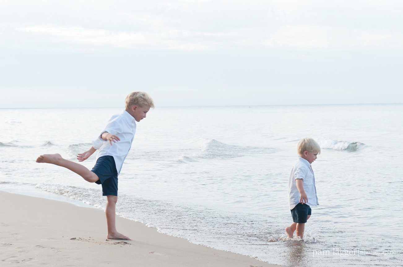 fall beach session [evanston family photographer]
