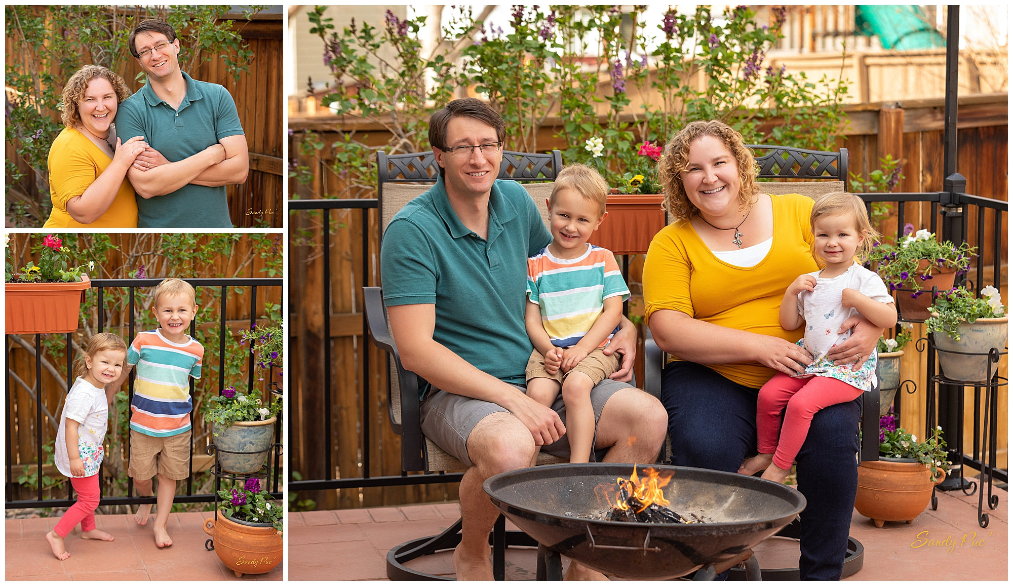 The Noonan Family Highlands Ranch CO Porch Portraits Sandy Puc