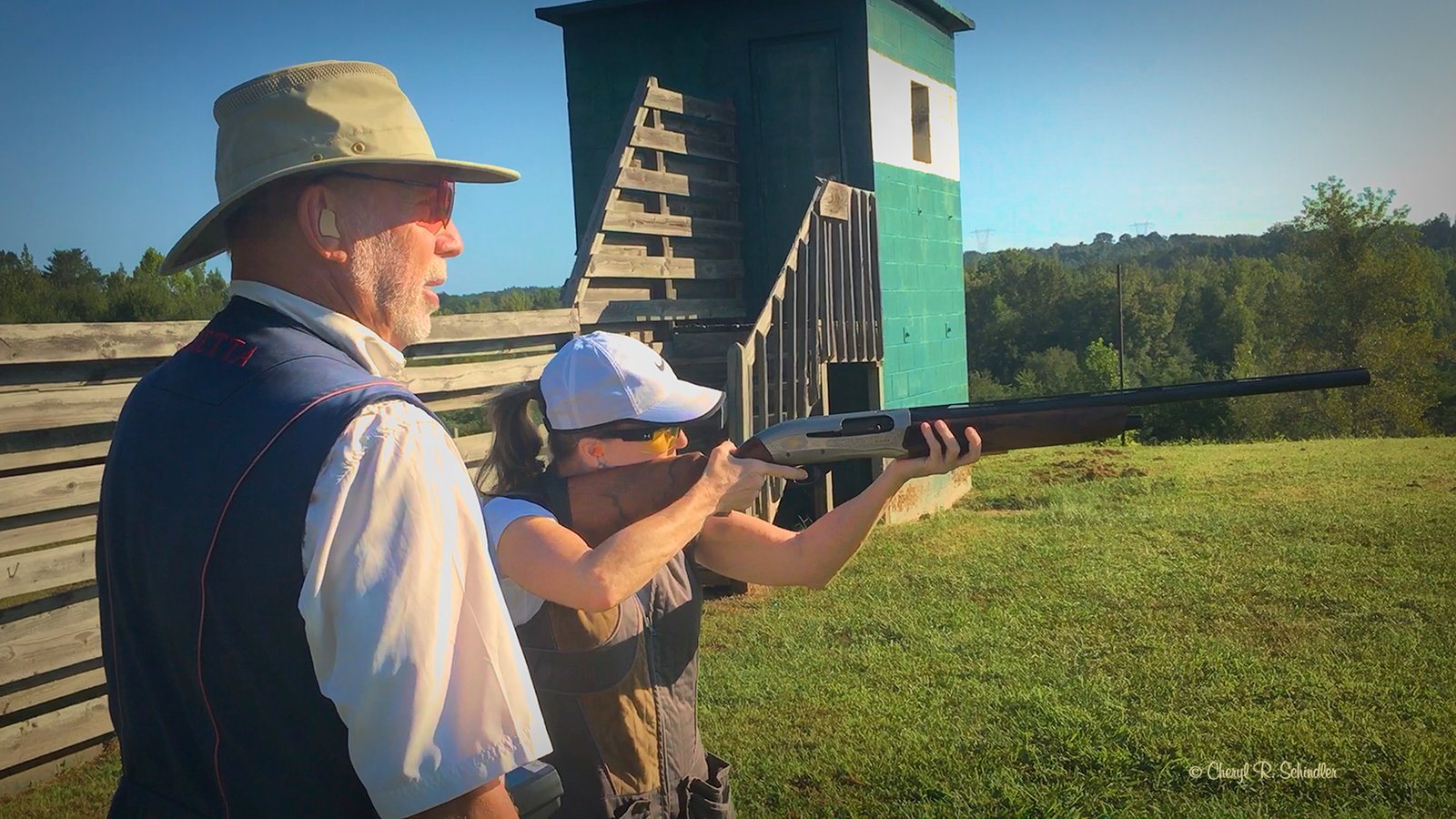 trap shooting field