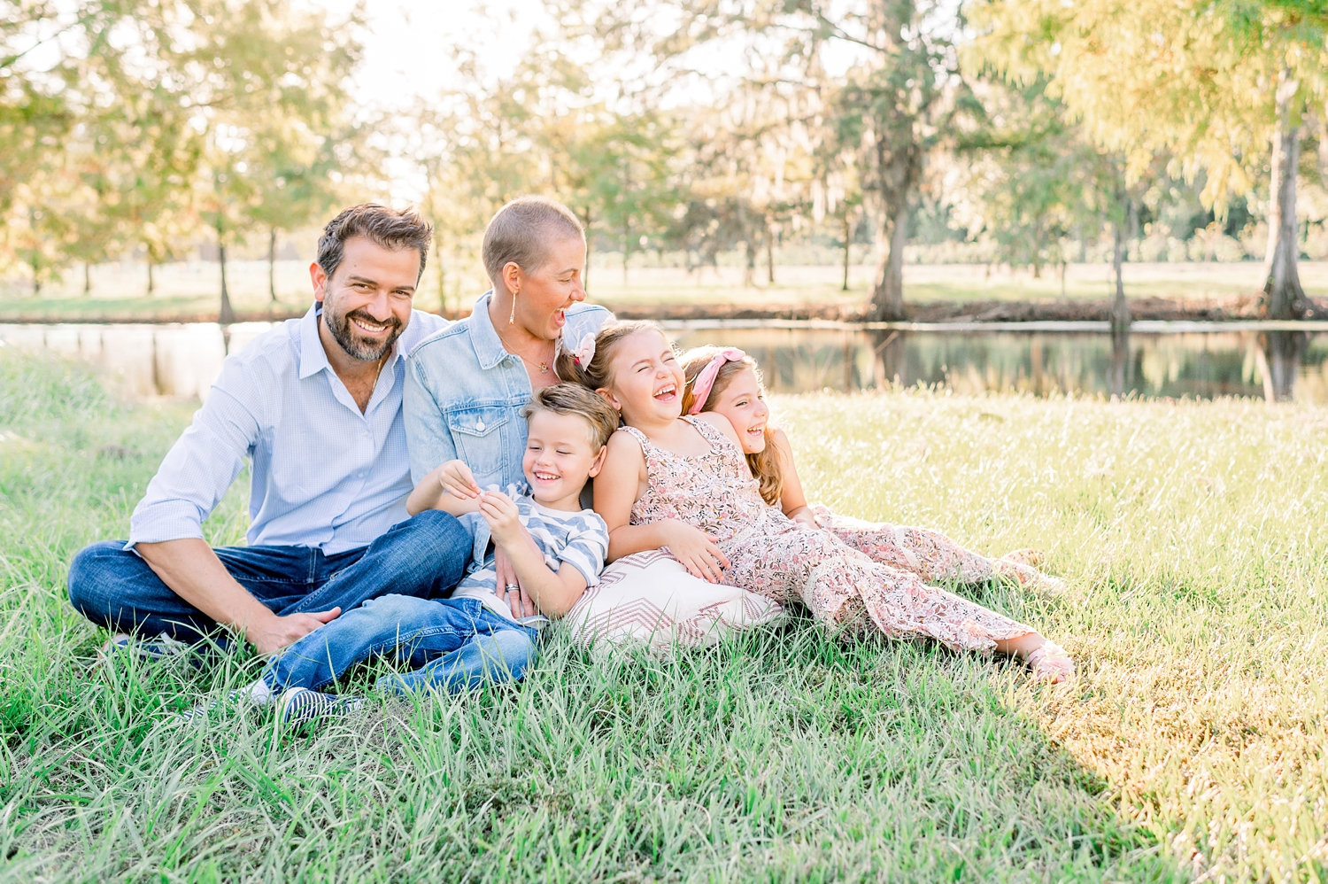 family of 5 fall family photo, fall family portrait family of 5, Jacksonville, Florida