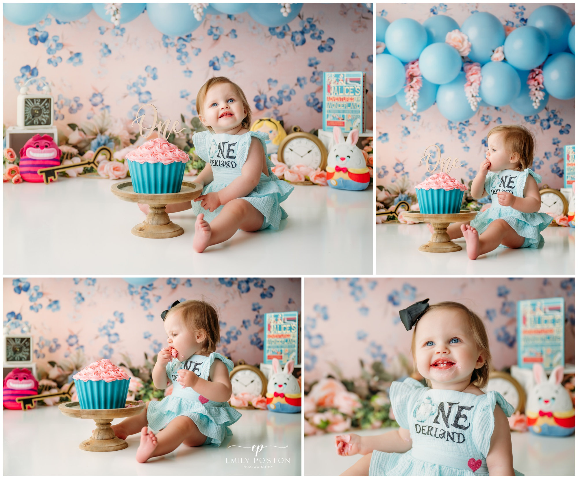 Annalise's Alice in Wonderland Cake Smash in Jefferson City, Missouri