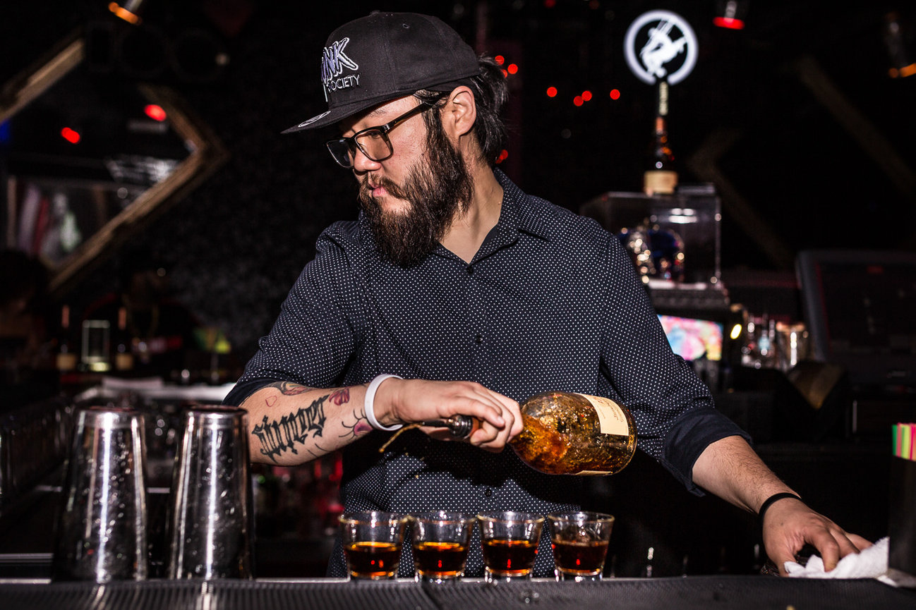 Bartender, event photography, brand activation, remy martin, red bow tie photography, dallas - fort worth photographer