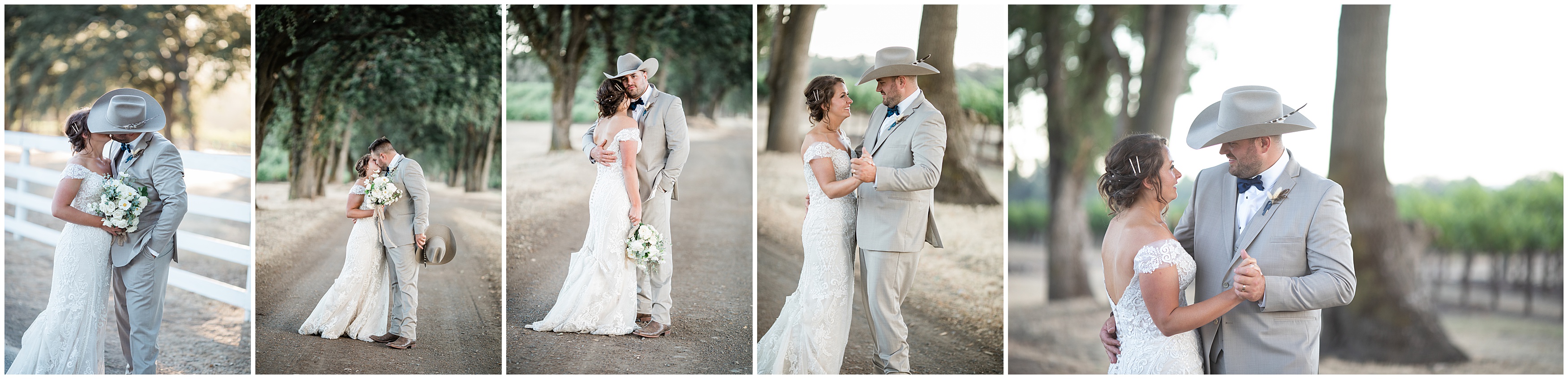 Sunset wedding portraits