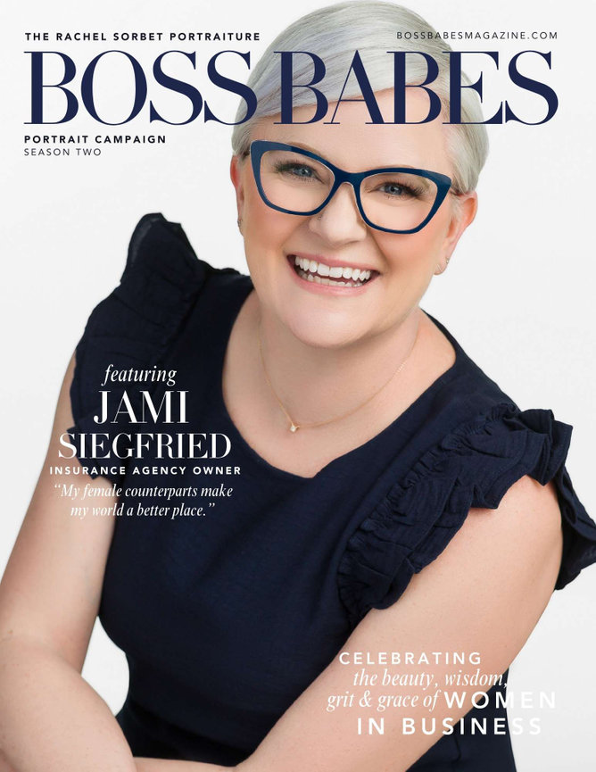 Jami Siegfried on the cover of Boss Babes Magazine