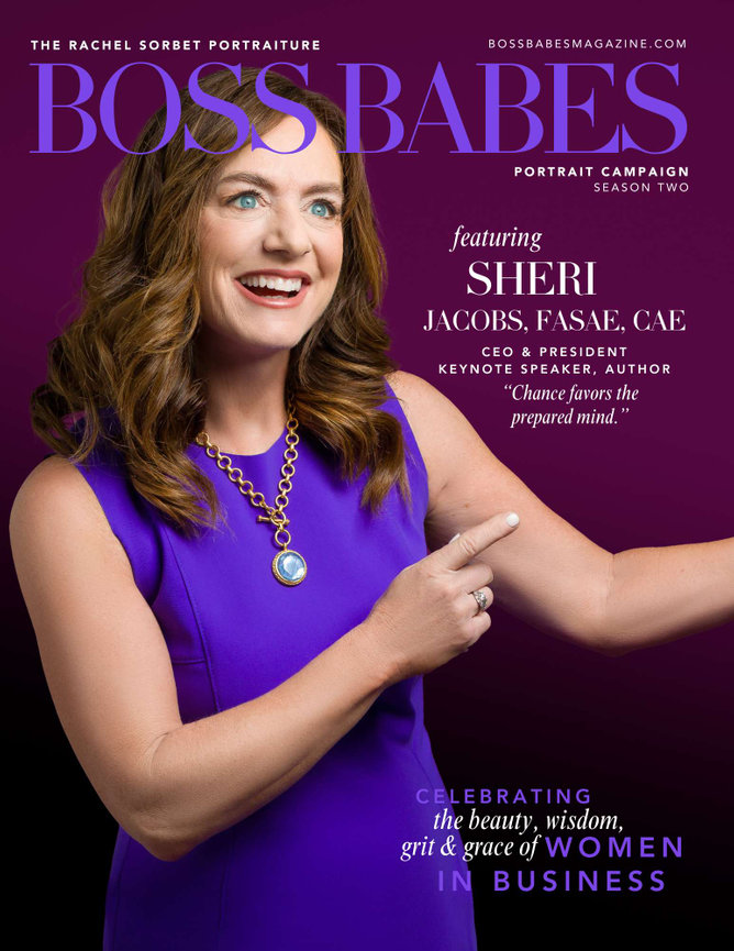 Sheri Jacobs on the cover of Boss Babes Magazine