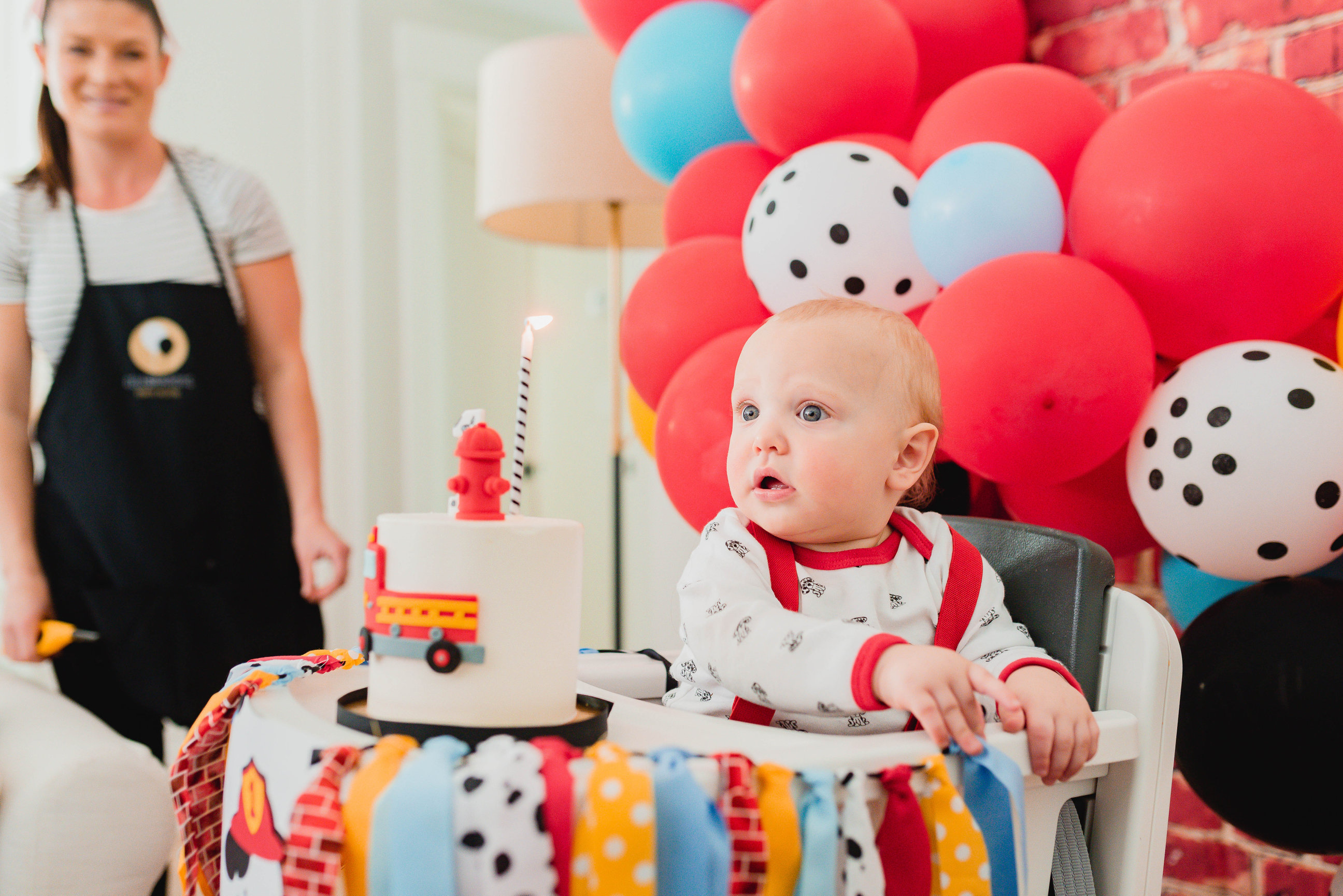 A First Birthday Cake with Paper Balloons • this heart of mine