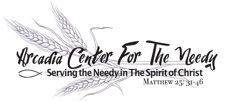 Arcadia Center For The Needy Logo