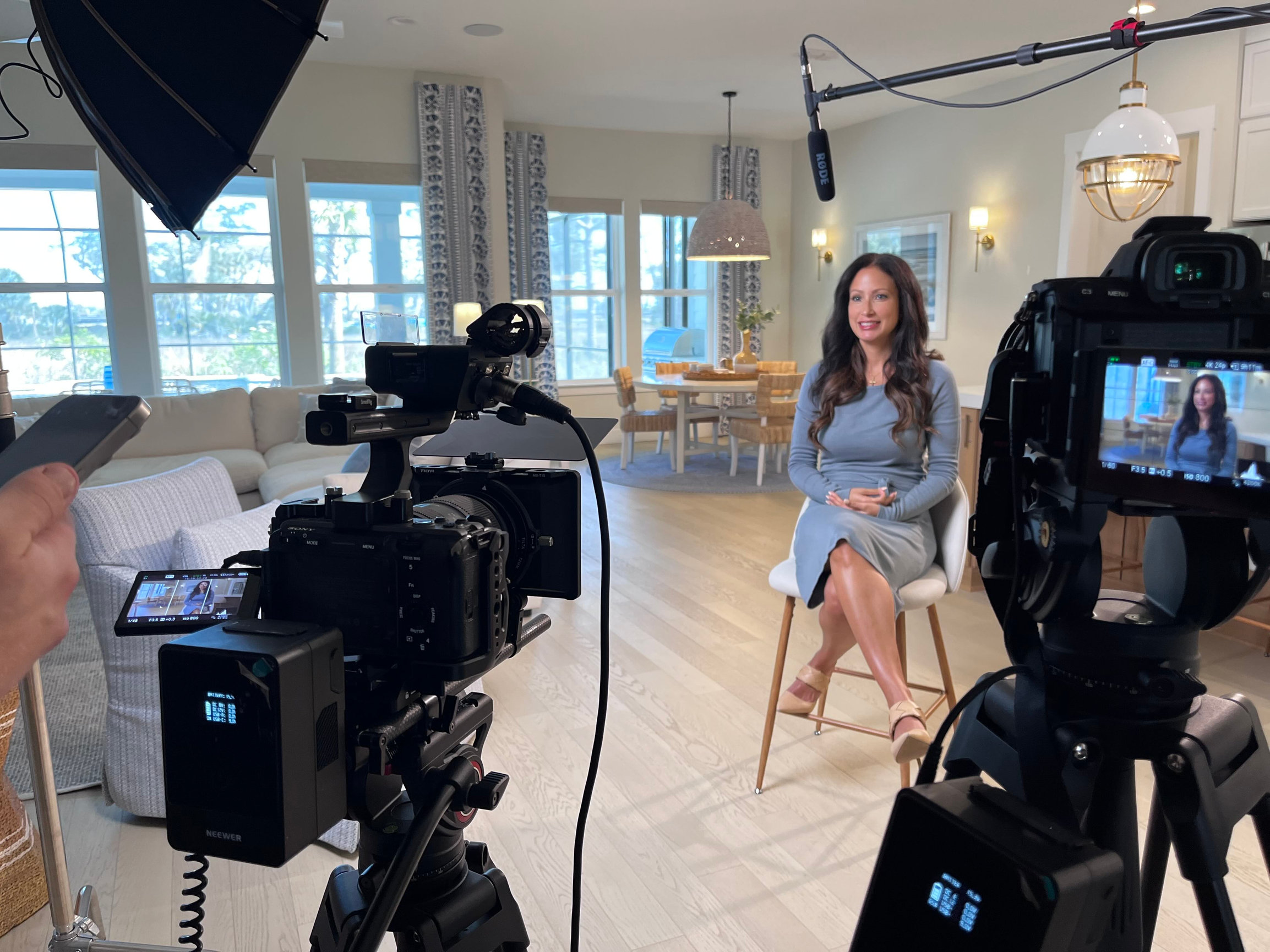 Coral Cove Media behind the scenes on a content shoot