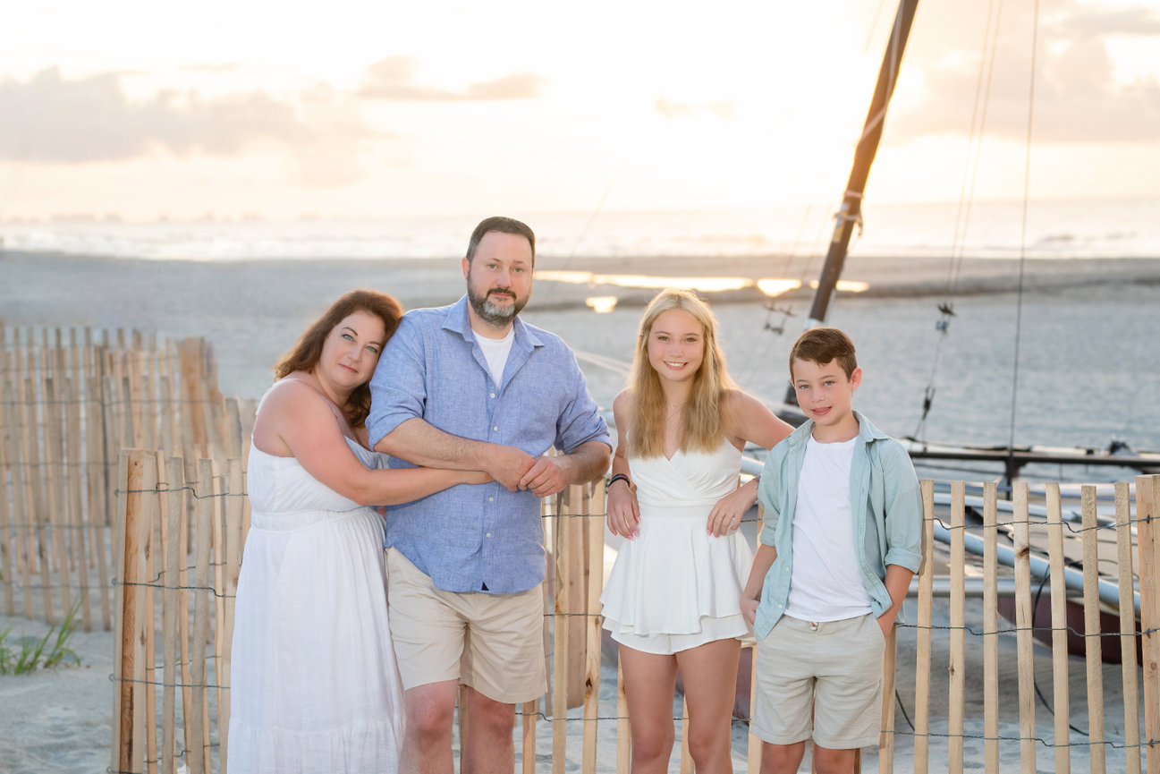 Family Portraits at the Beach in Myrtle Beach South Carolina