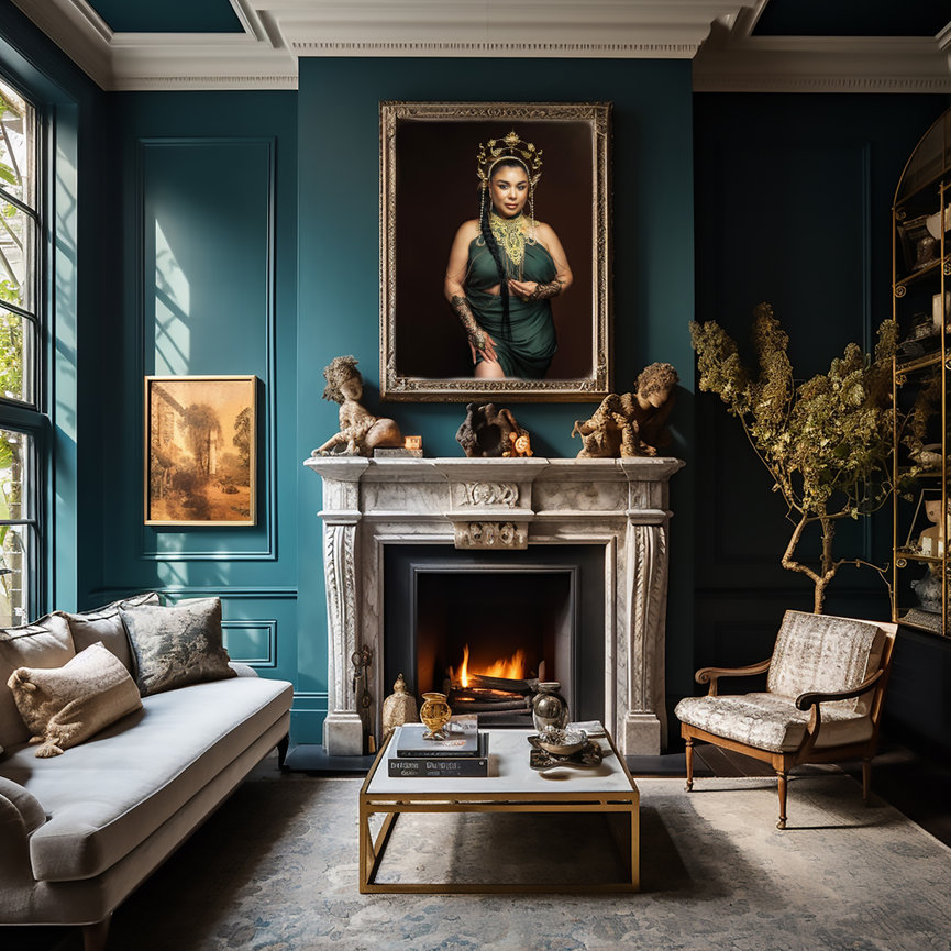 Fine art portrait wall display by Fort Worth photographer Jenny at Braly Studios, showcasing luxury IPS artwork.