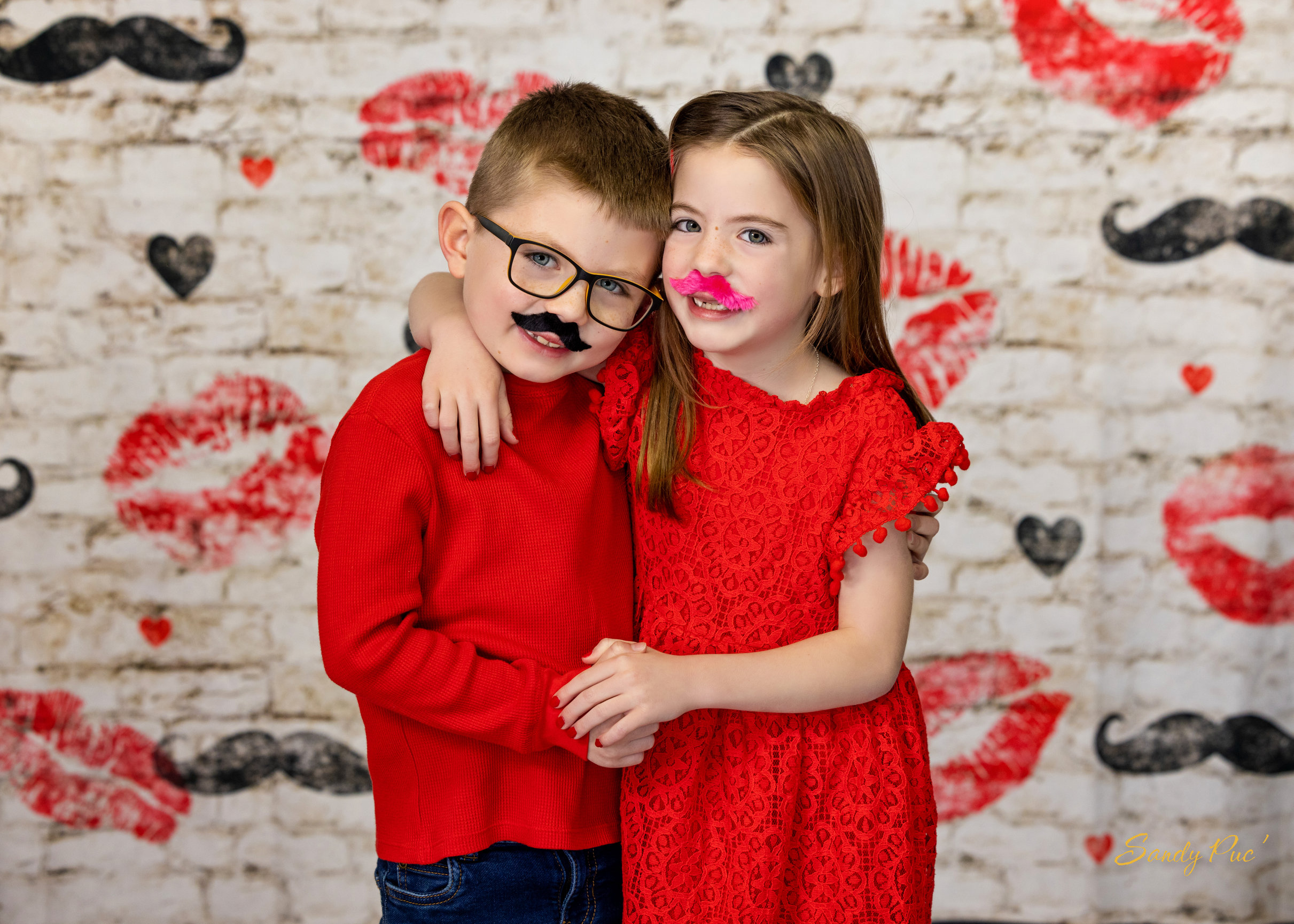 Valentine Siblings Mustaches