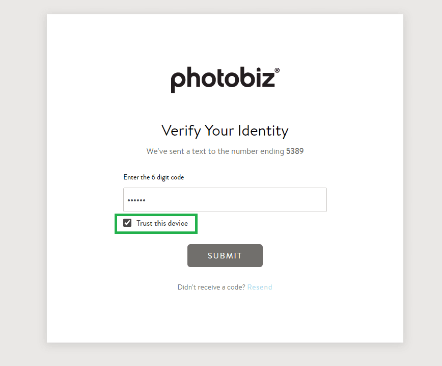 Can I Turn Off Two Factor Authentication (2FA)? - PhotoBiz Knowledge Base