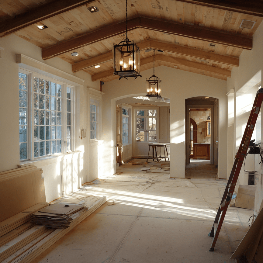 home renovation with natural light