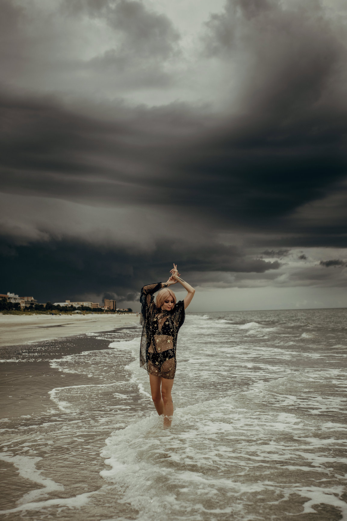 Stormy Beach Photoshoot - TaraLyn Photography