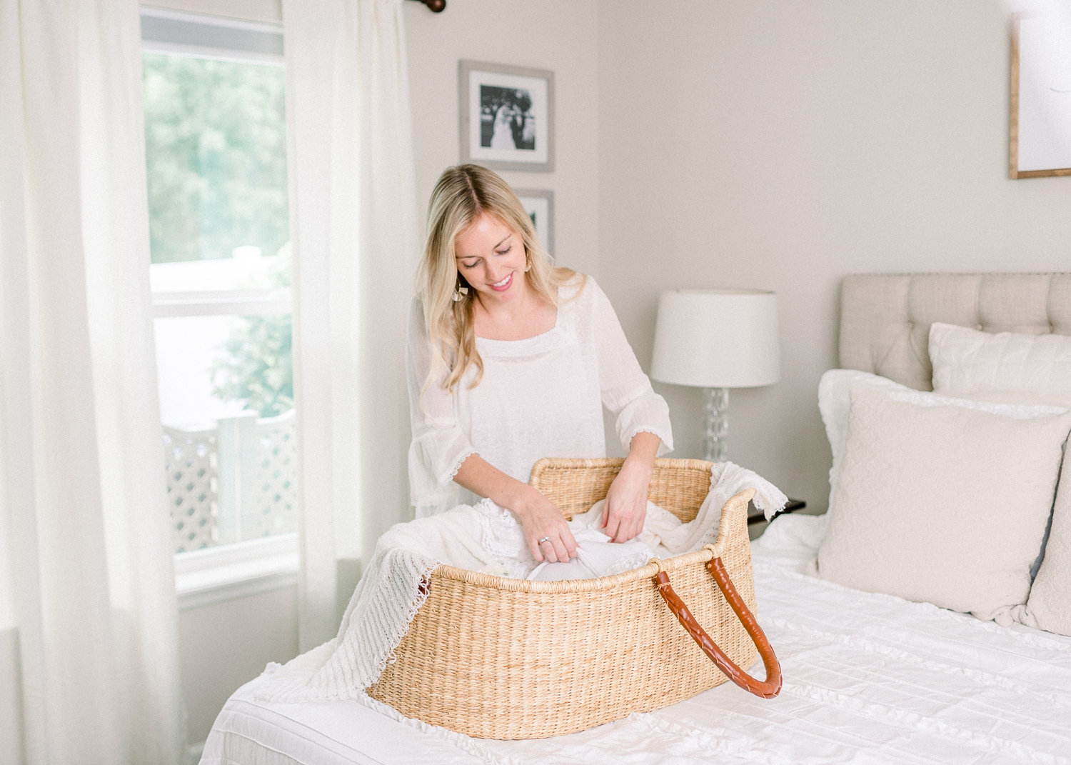 Design Dua Bilia Bassinet, in-home newborn session, St. Johns Florida newborn photographer