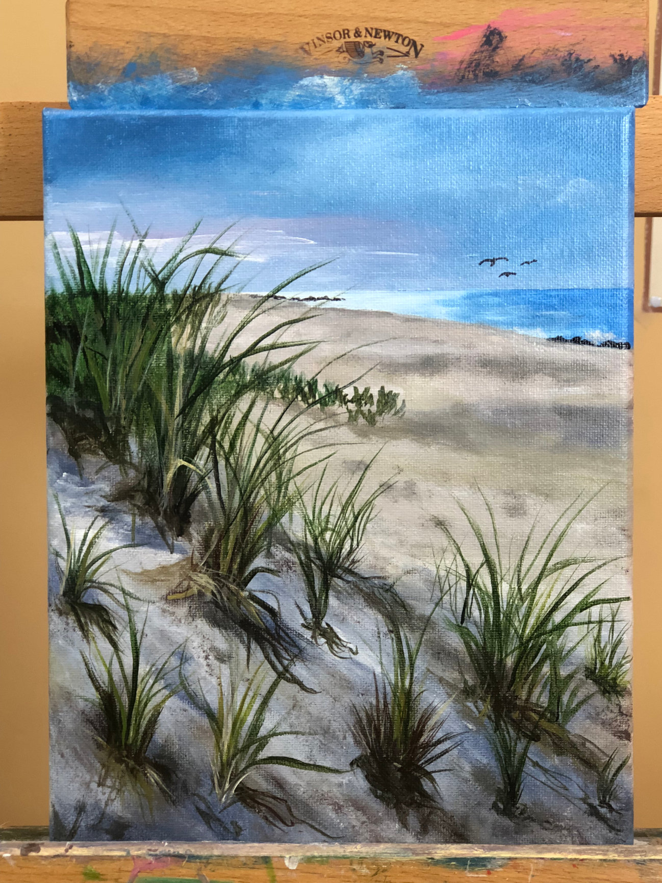 Sea Girt Dune painting - Theresa Artigas Portrait Artist