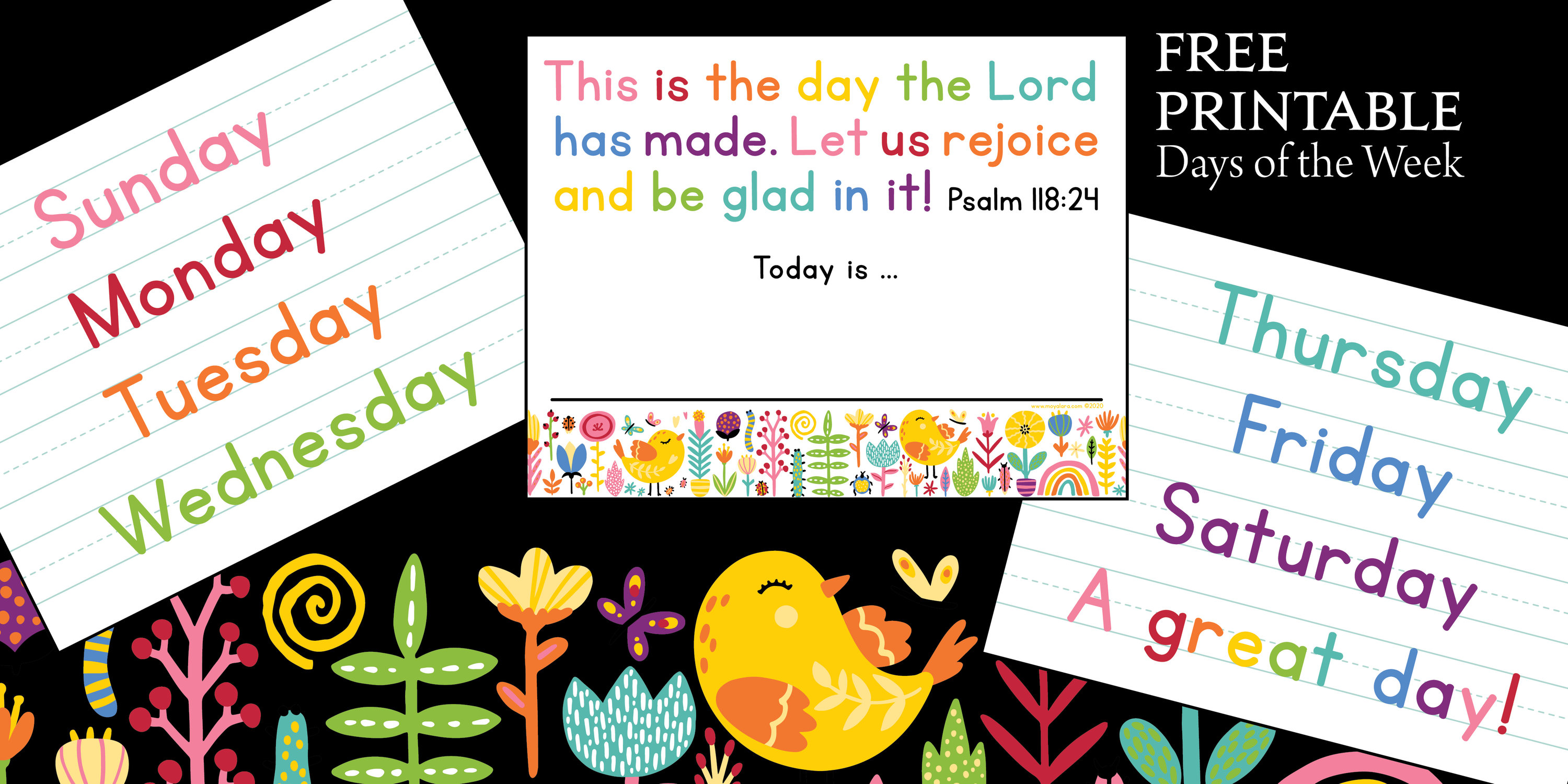 This Is The Day Free Printable Moya Lara Exquisite Stationery Design