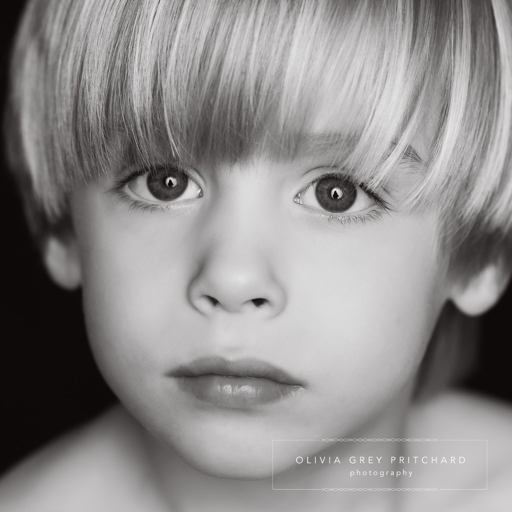 black and white photography of children